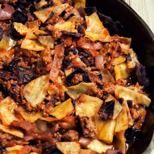 Ground Beef And Cabbage Skillet Recipe