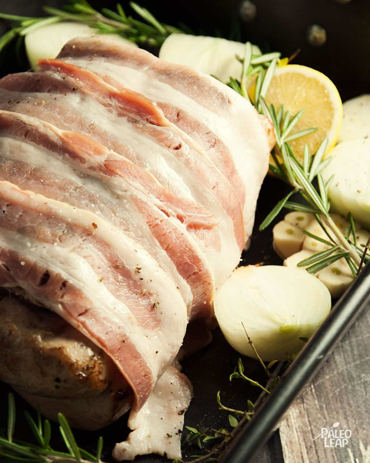 Roasted Pork Loin With Pear Sauce Recipe Preparation