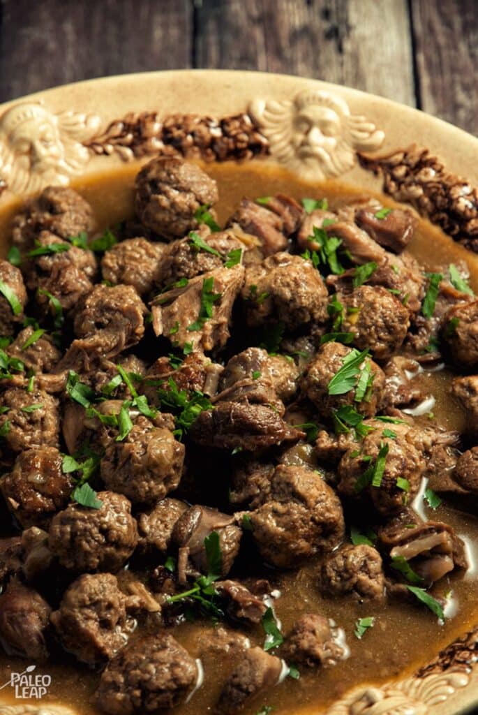 Bison and Meatball Stew Recipe | Paleo Leap