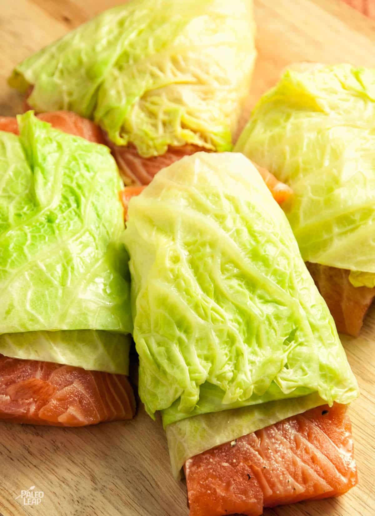 Cabbage-Wrapped Salmon Recipe Preparation