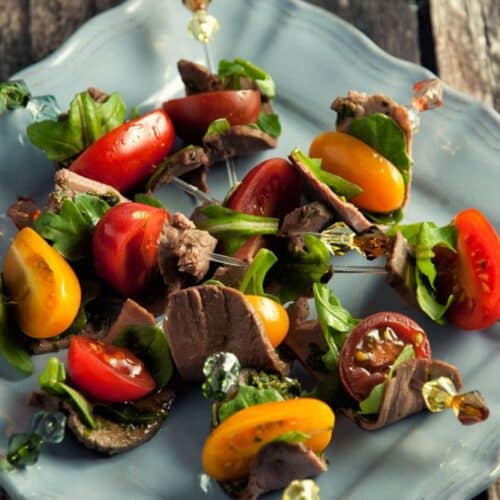 Pesto and Tomato Duck Skewers Recipe