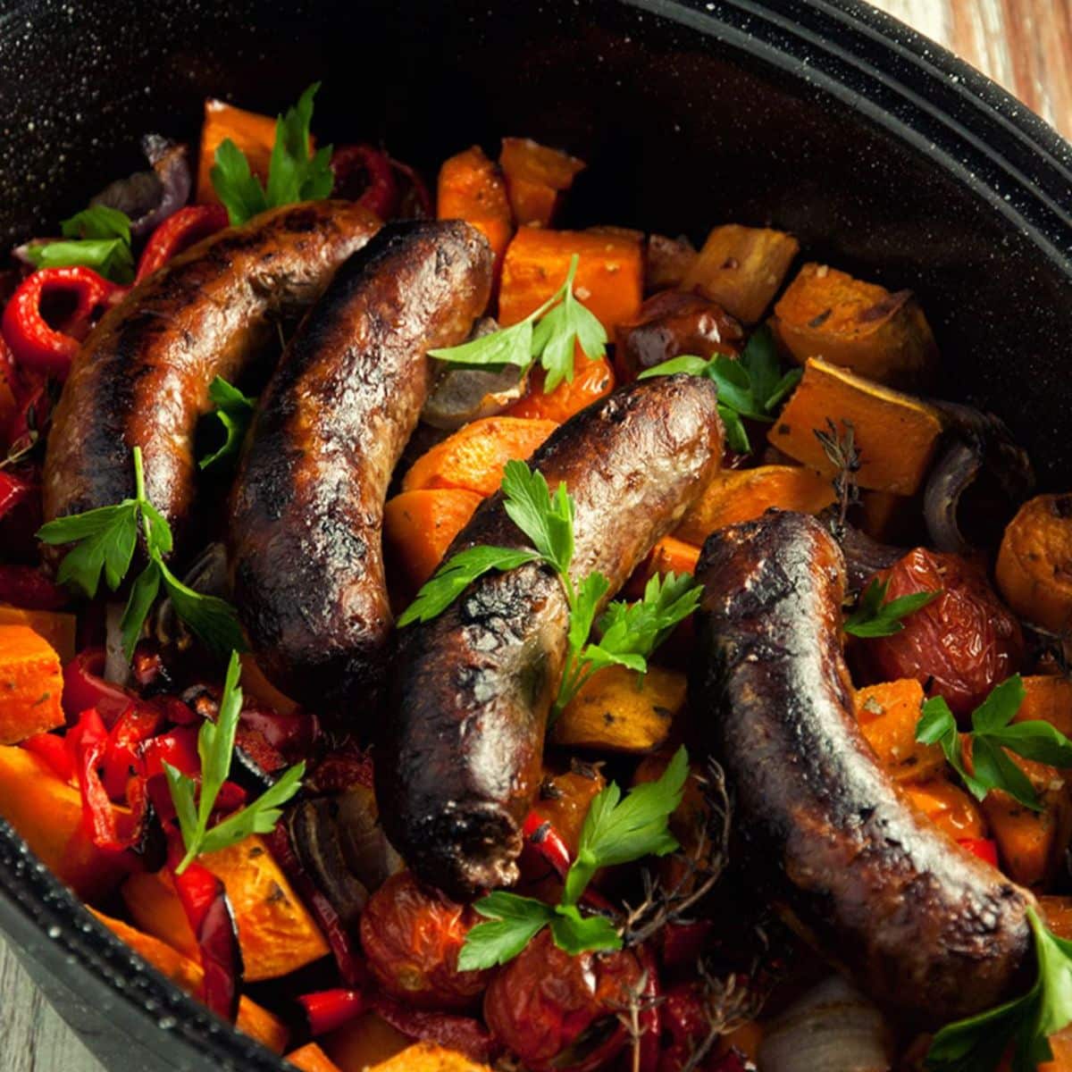 Simple Sausage Casserole Featured