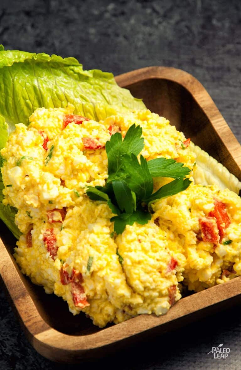 Egg Salad with Roasted Bell Pepper Recipe | Paleo Leap