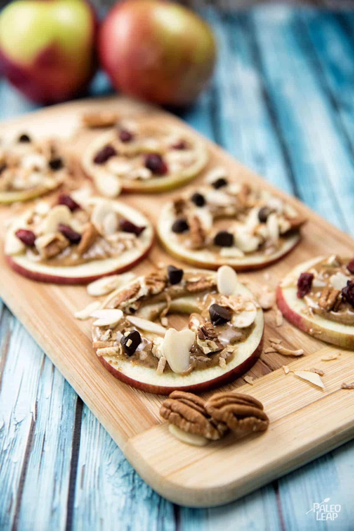Apple and Almond Butter Bites