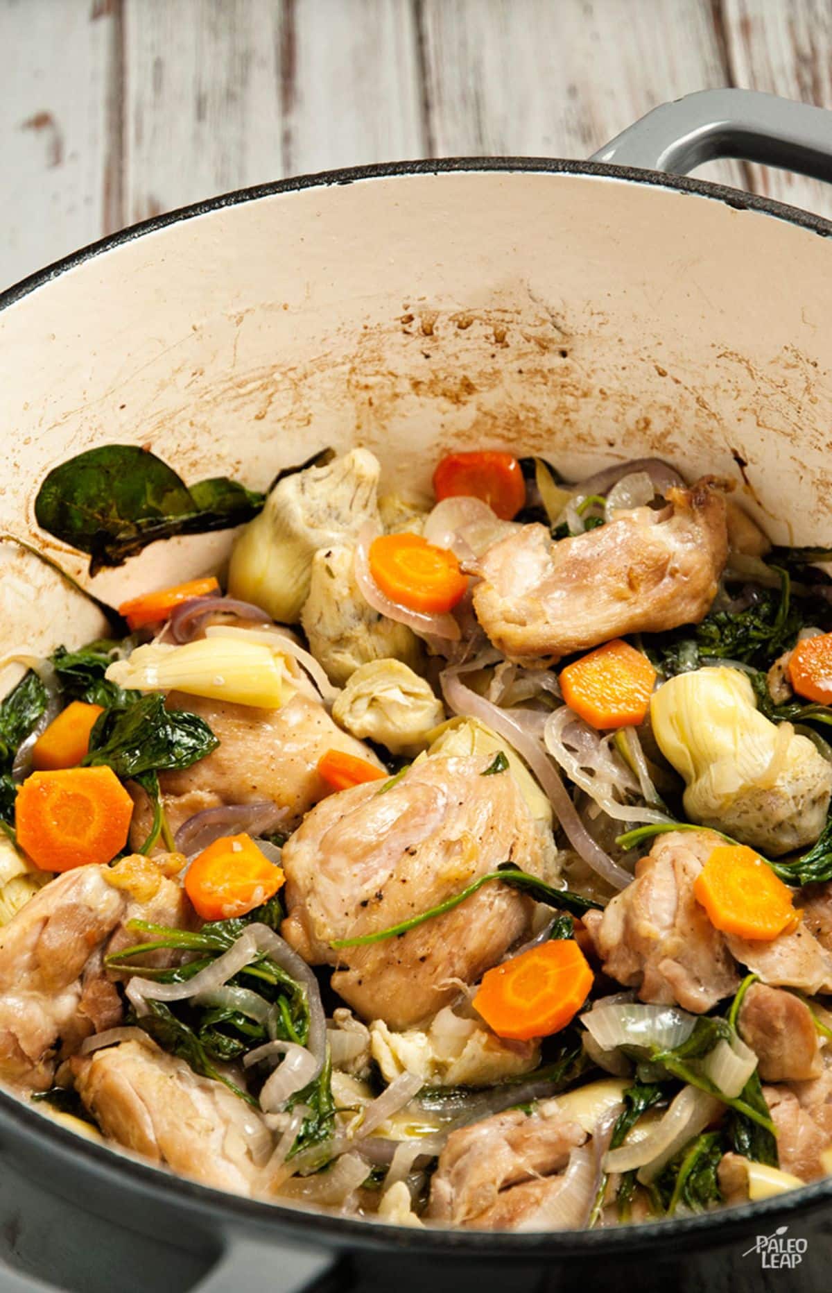 Chicken With Spinach And Artichokes