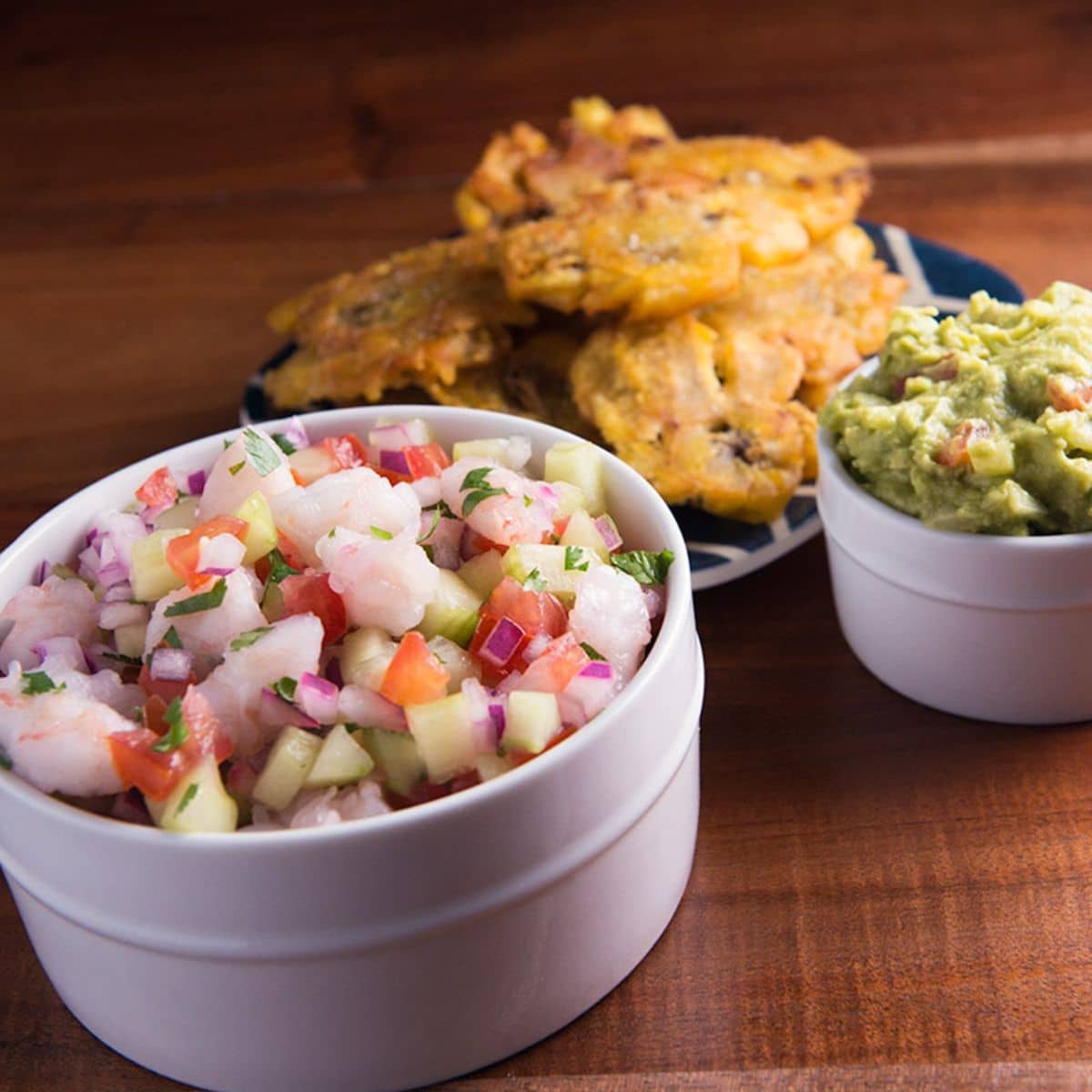 Ancestral Tables Shrimp Ceviche with Tostones Featured