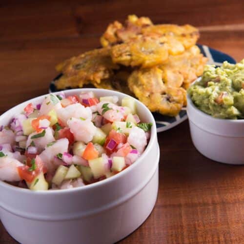 Ancestral Tables Shrimp Ceviche with Tostones Recipe