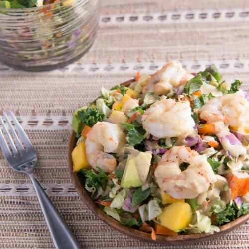 Chopped Salad with Shrimp and Curry Dressing Recipe