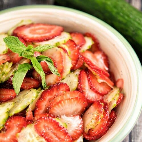 Cucumber And Strawberry Salad Recipe