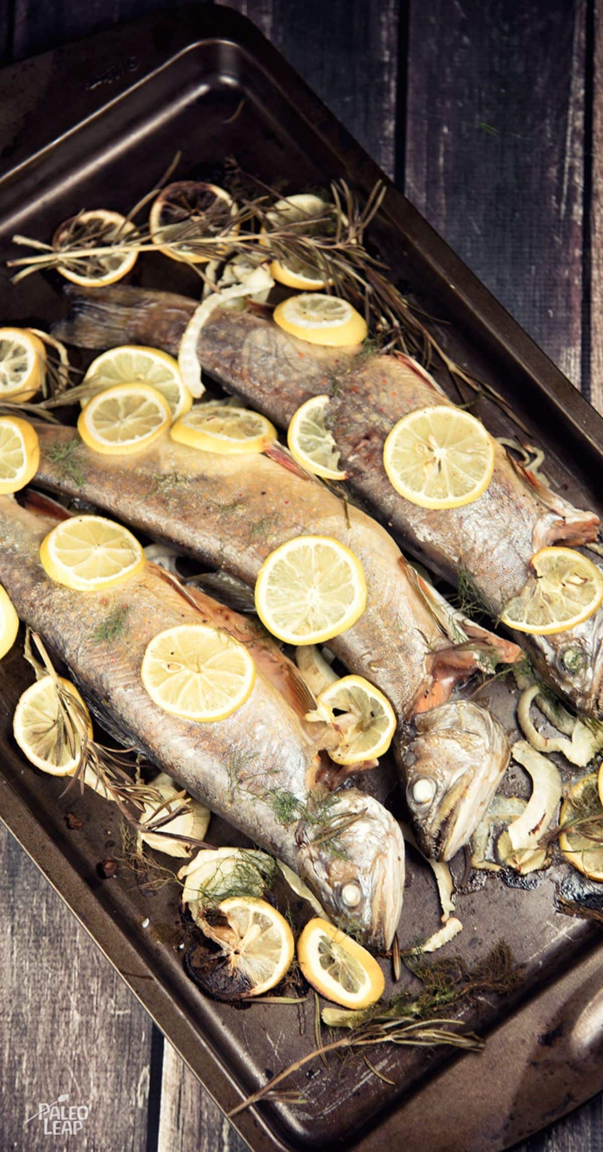 Fennel and Lemon Roasted Trout