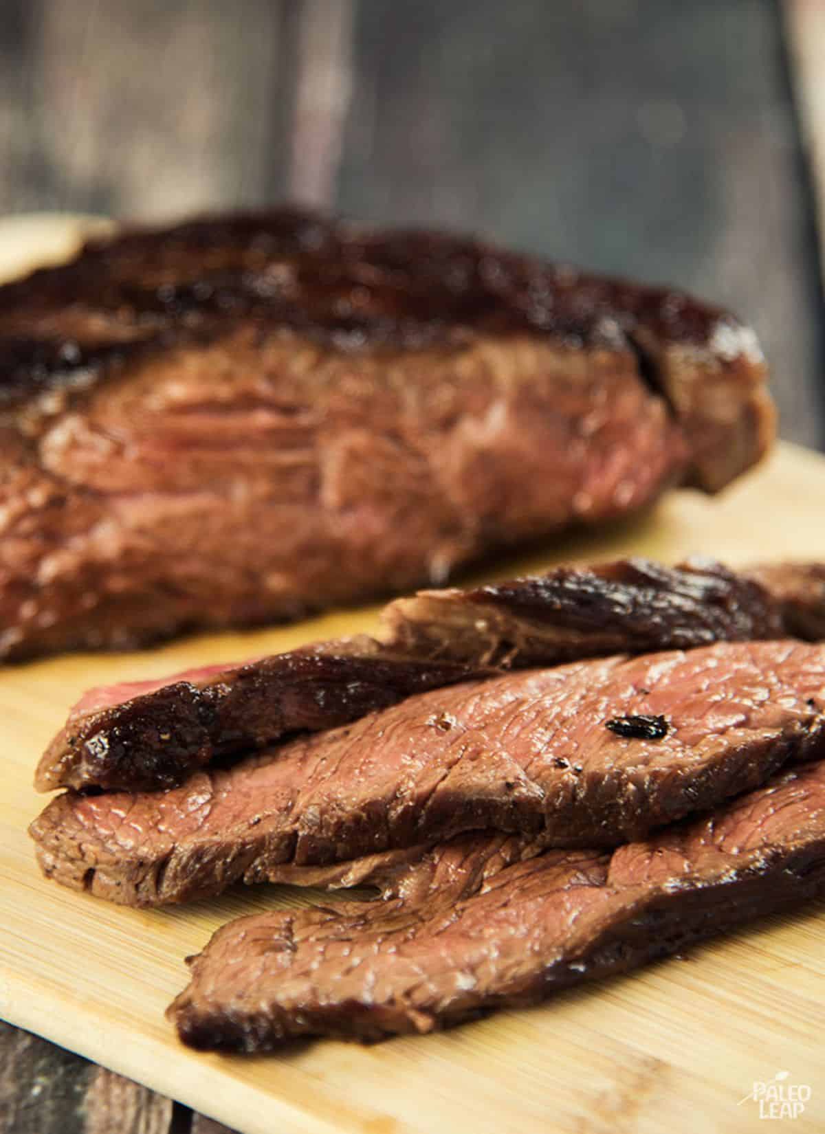 Flank Steak with Fresh Greens Recipe Preparation