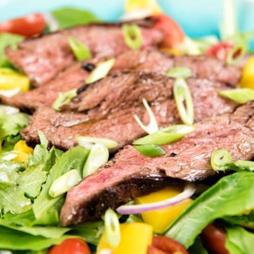 Flank Steak with Fresh Greens Recipe