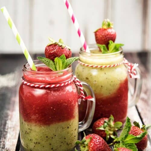 Strawberry-Kiwi Mojito Smoothie Recipe