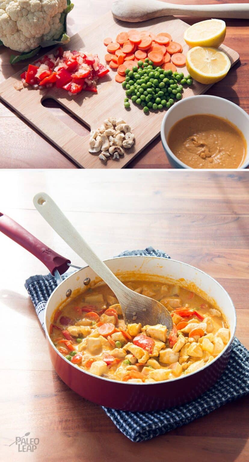 Chicken Korma With Cauliflower Rice Recipe | Paleo Leap