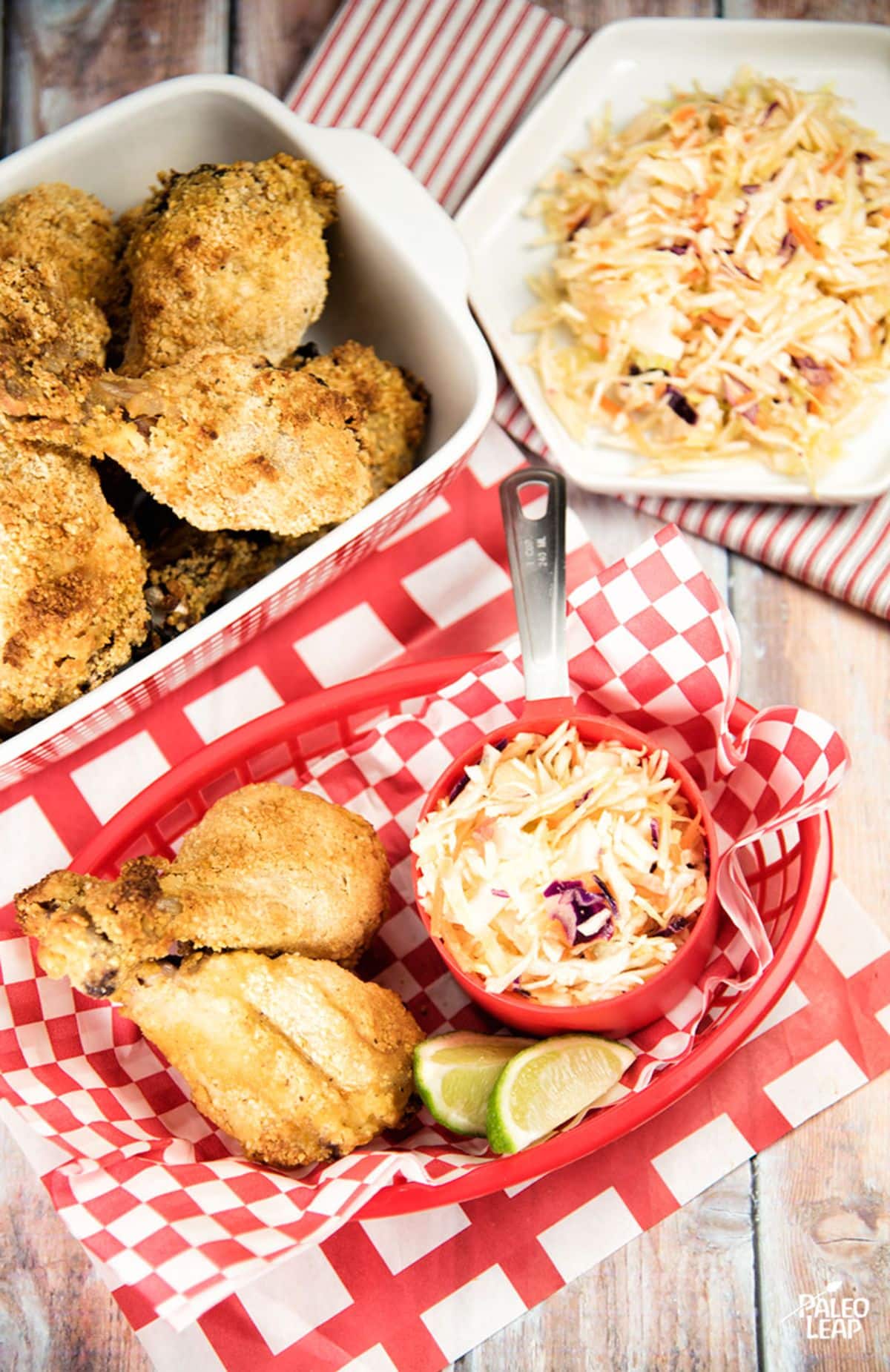 Fried Chicken With Spicy Cumin Coleslaw