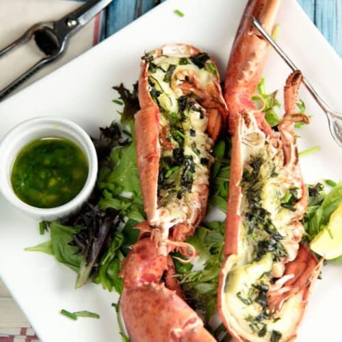 Grilled Lobster With Fresh Herbs Recipe