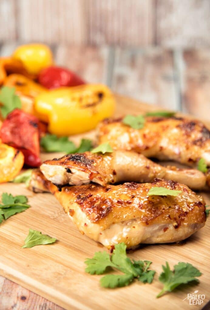 Sweet Thai Chili Chicken With Roasted Peppers Recipe Paleo Leap