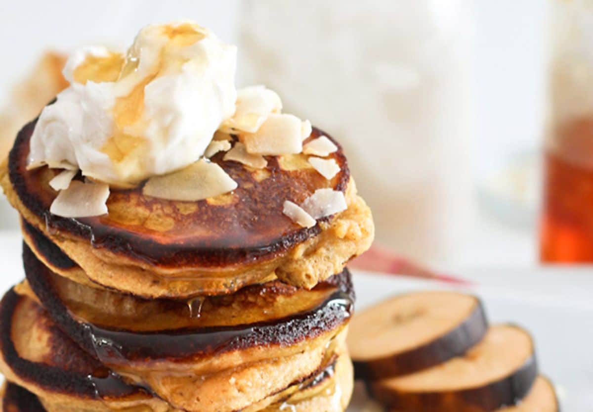 paleo coconut plantain pancakes