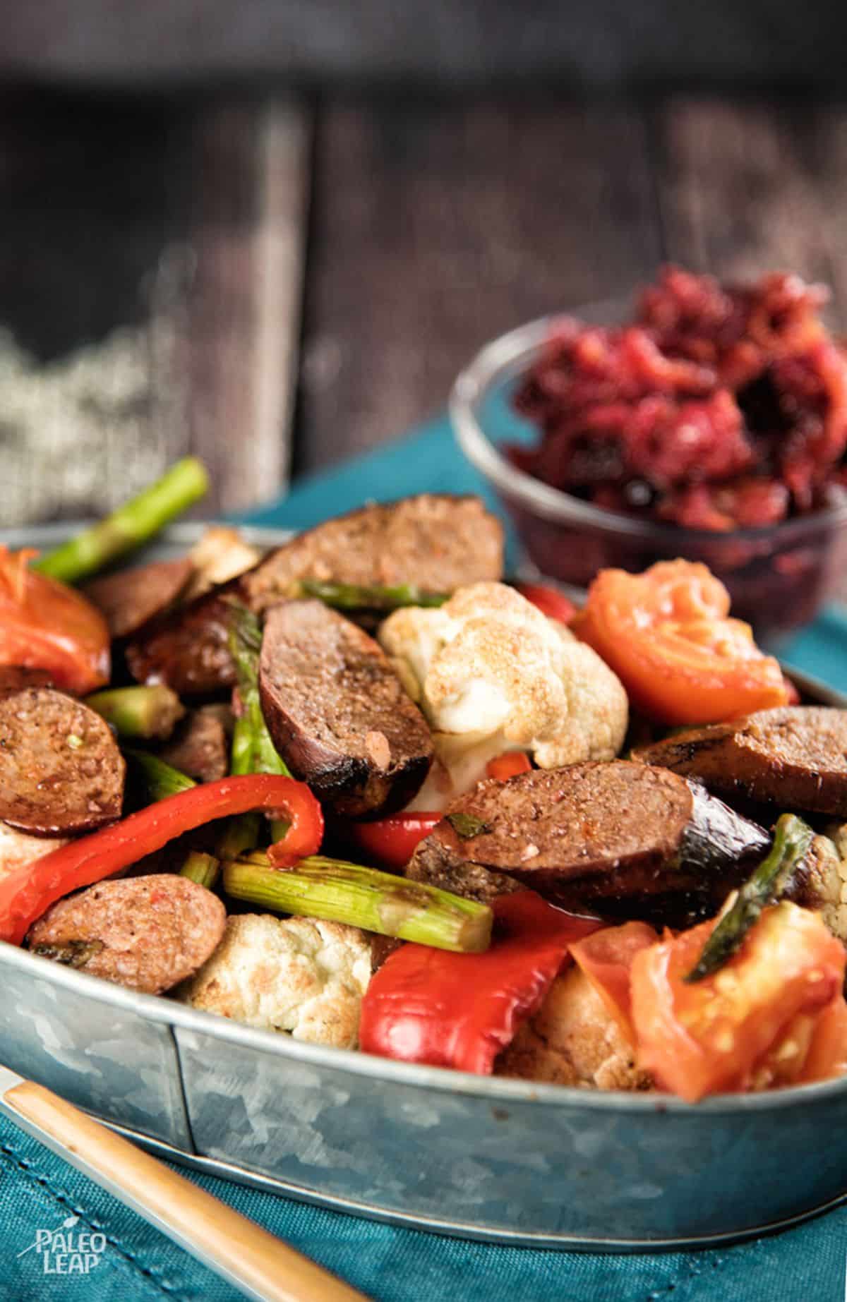 Sausage With Grilled Vegetables