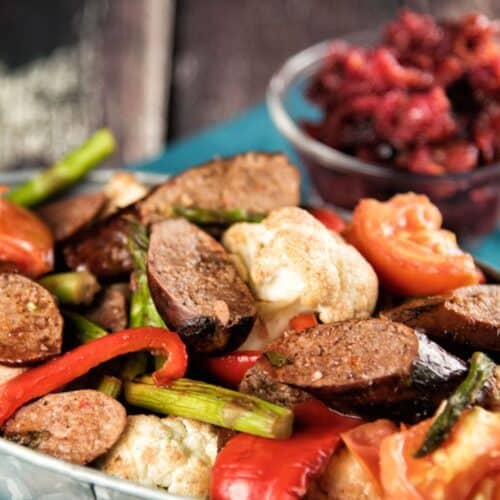 Sausage With Grilled Vegetables Recipe