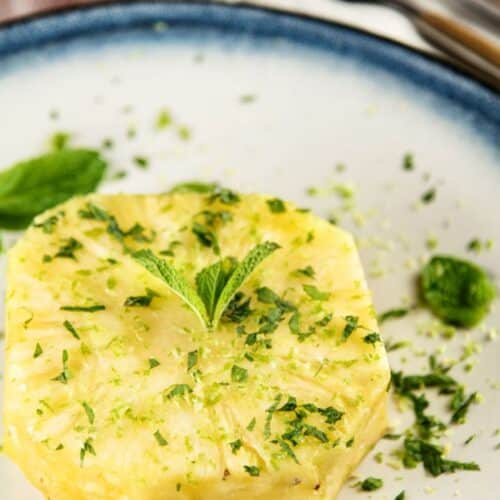Pineapple with Lime and Mint Recipe