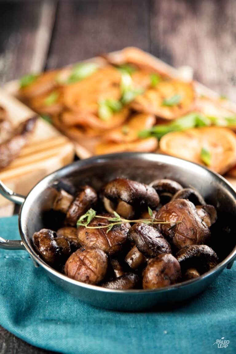 Roasted Mushrooms With Thyme Recipe Paleo Leap