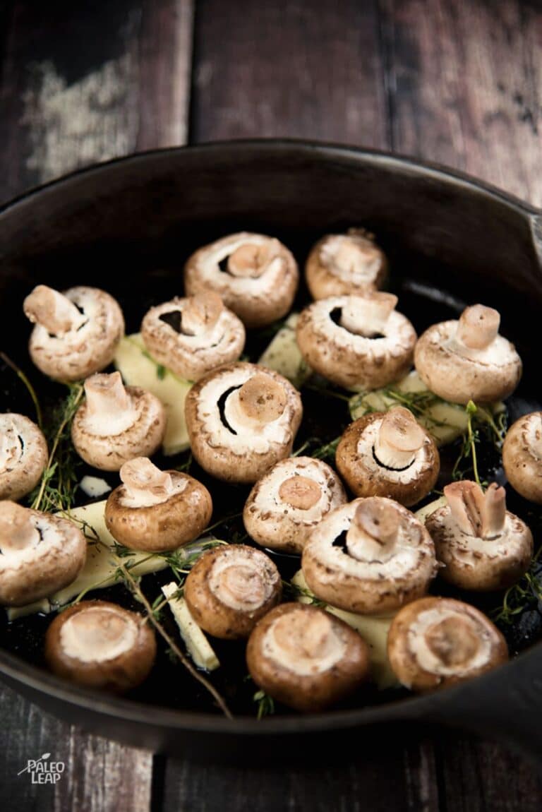 Roasted Mushrooms With Thyme Recipe Paleo Leap
