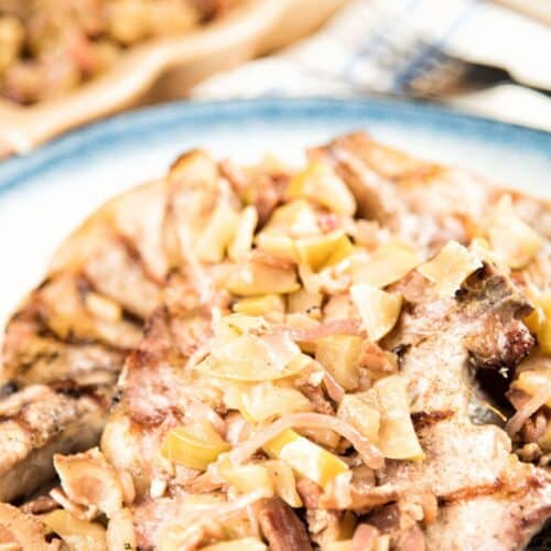 Pork Chops With Apple-Bacon Relish Recipe
