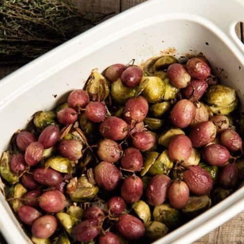 Roasted Brussels Sprouts with Grapes Recipe