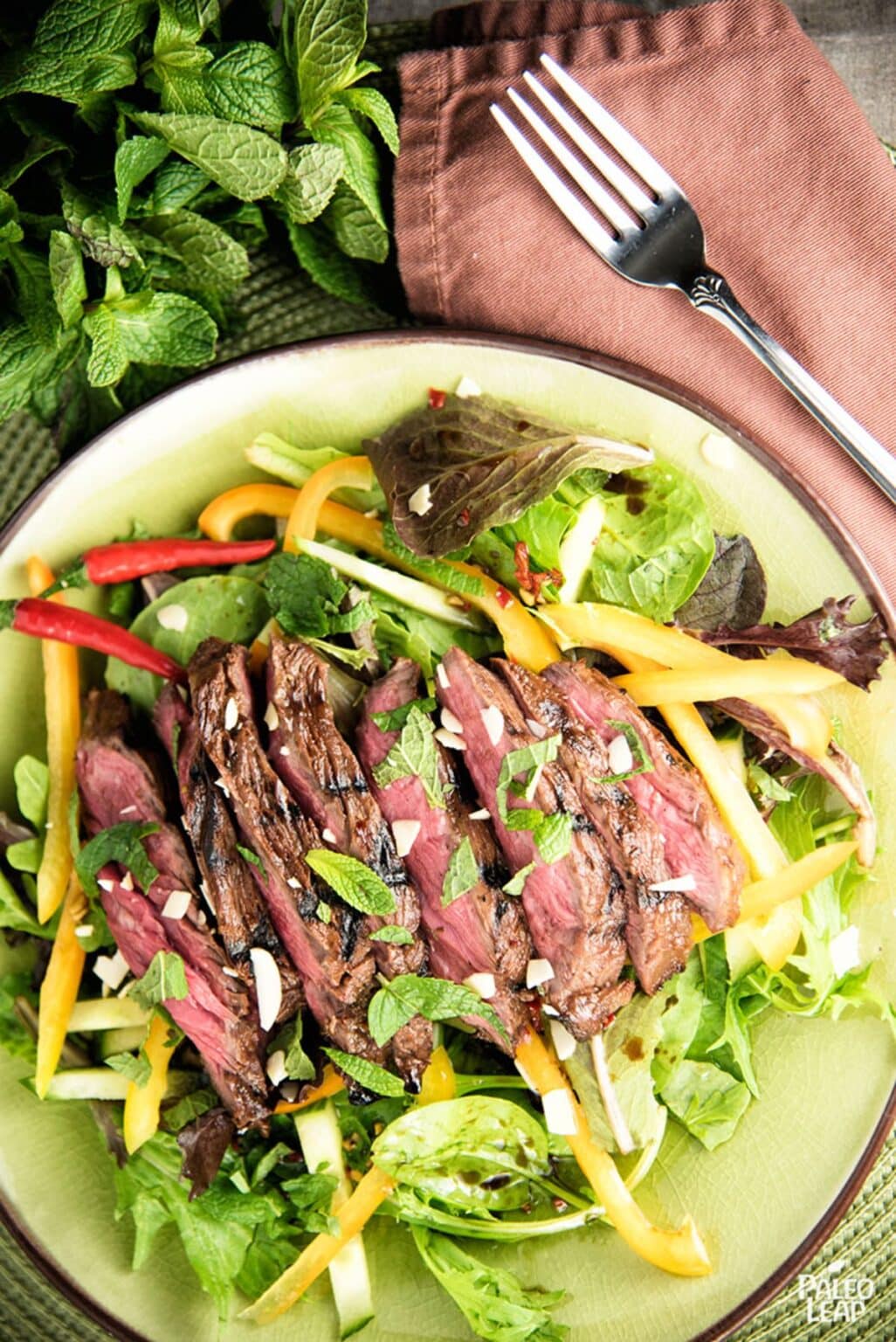 Thai-Style Steak Salad Recipe | Paleo Leap