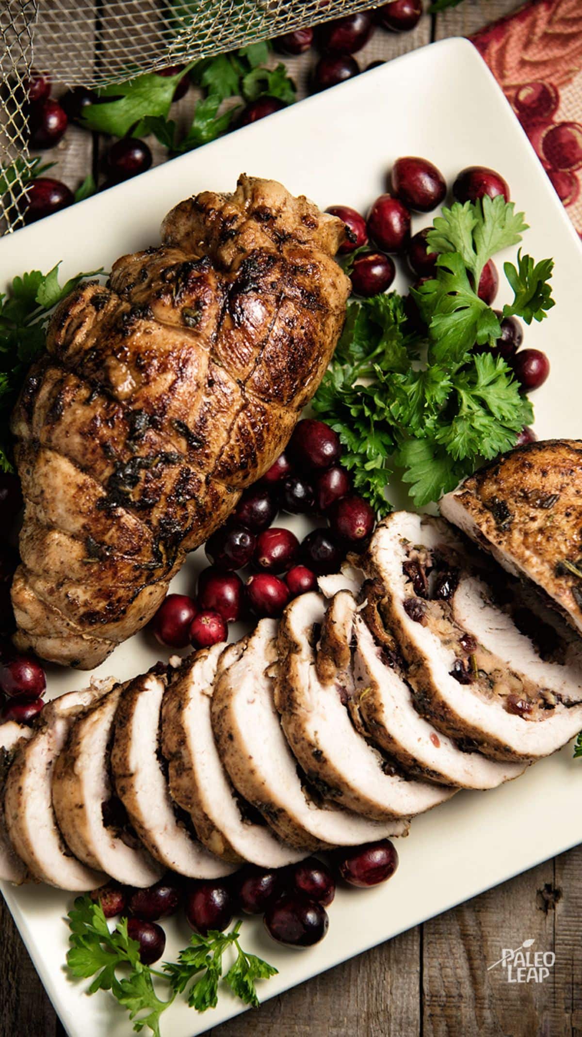 Cranberry And Apple Stuffed Turkey Breasts