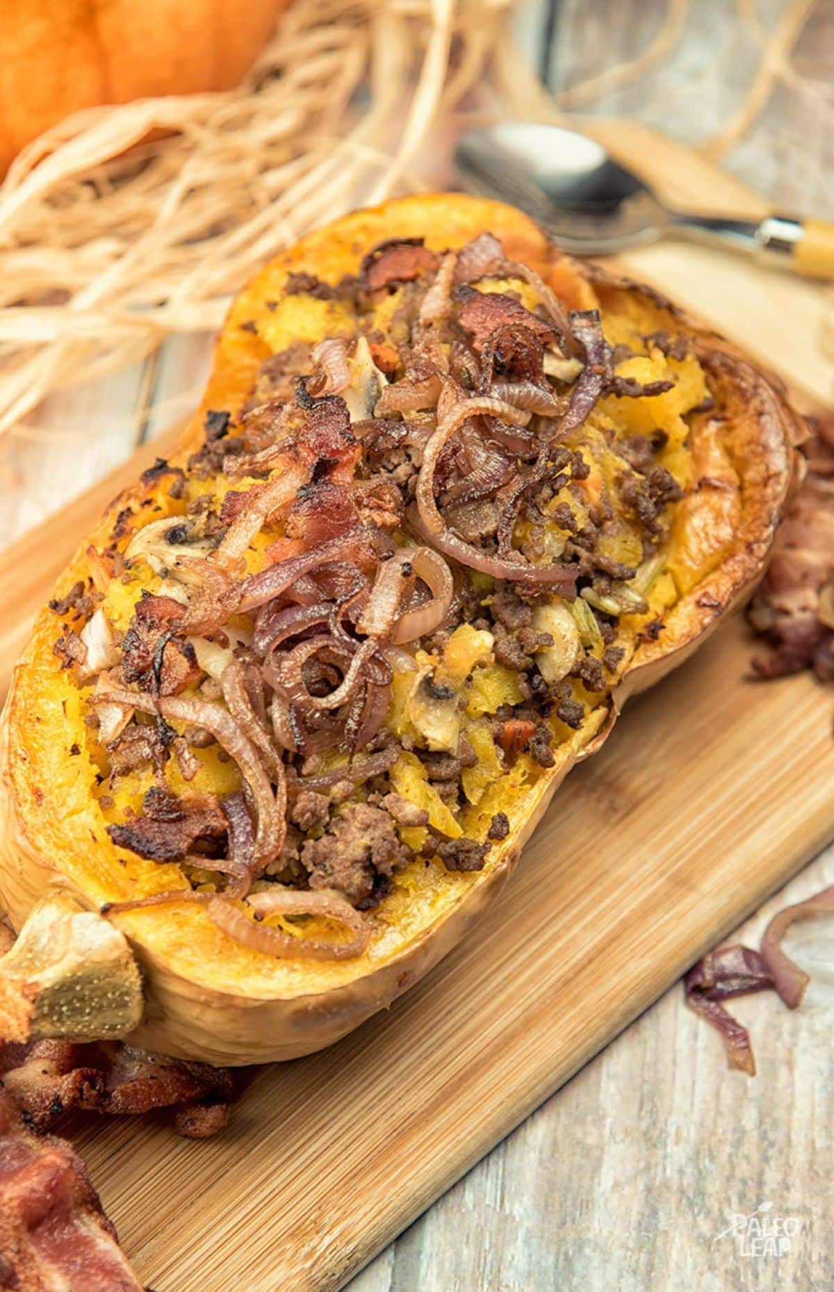 beef stuffed butternut squash main