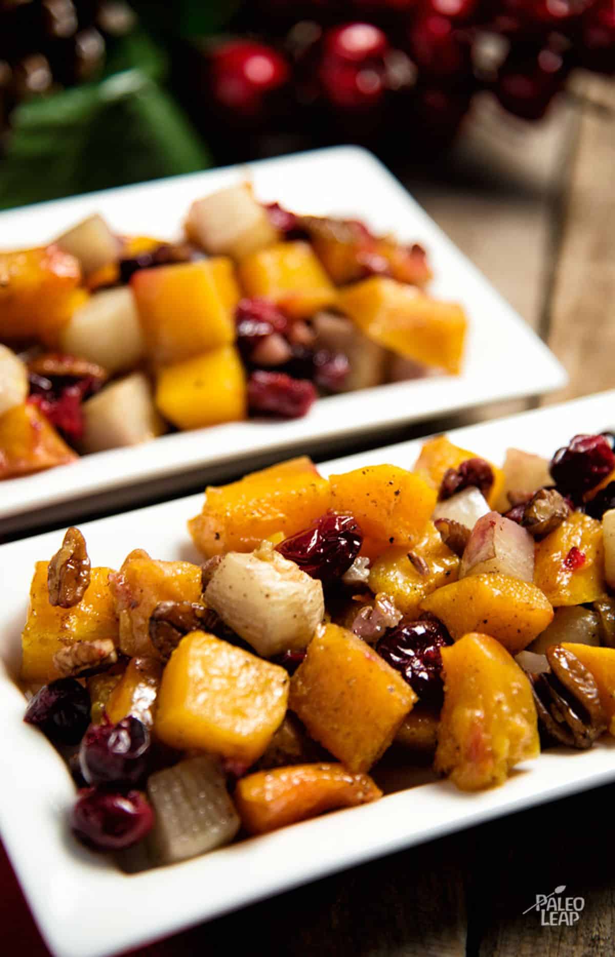 Roasted Butternut Squash And Turnips