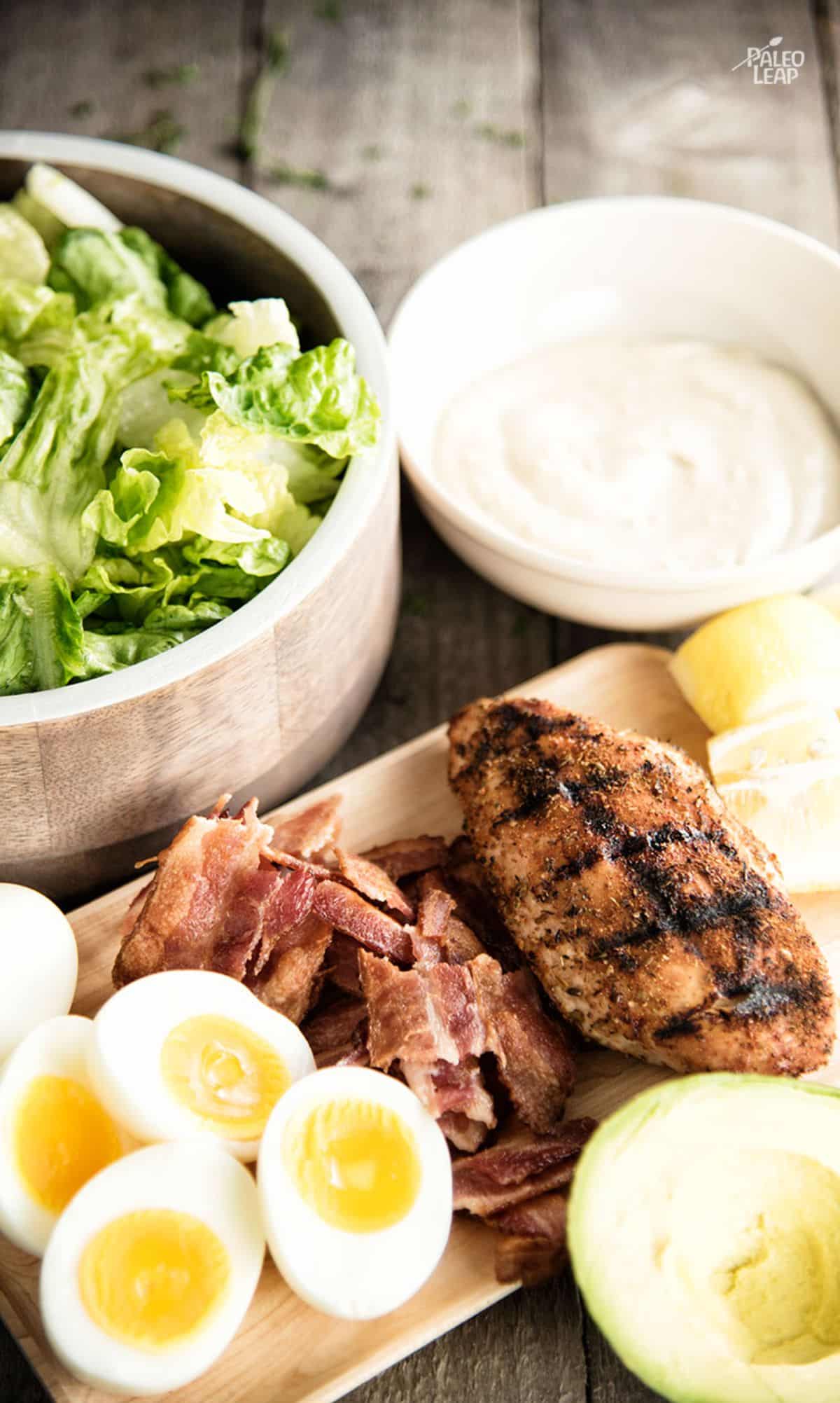 Chicken And Avocado Caesar Salad Recipe Preparation