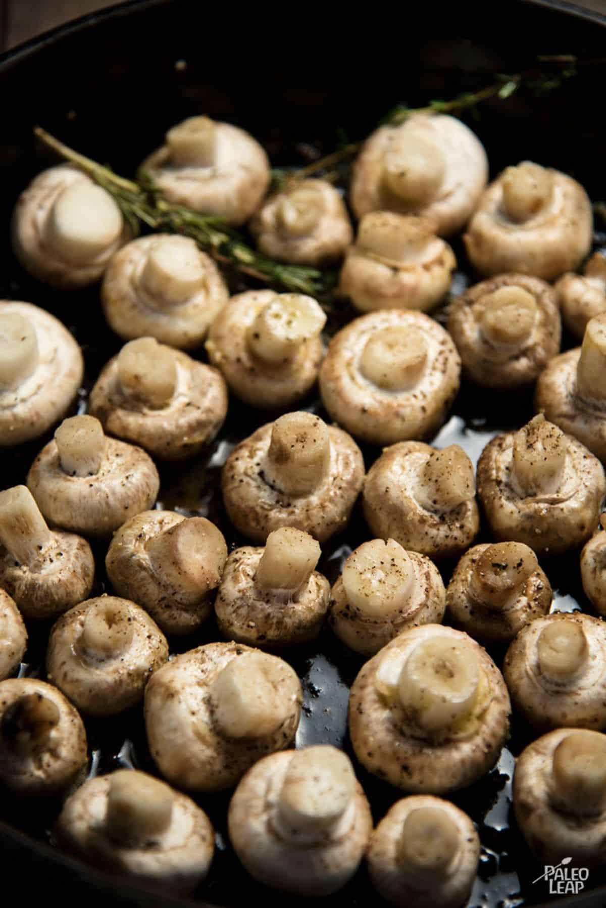 Creamy Garlic Mushrooms Recipe Preparation