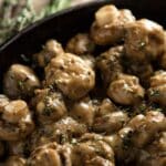 Creamy Garlic Mushrooms Recipe