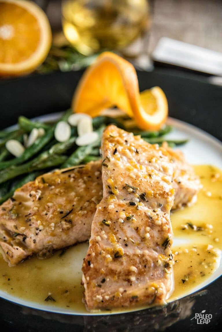 Orange-Rosemary Seared Salmon Recipe | Paleo Leap