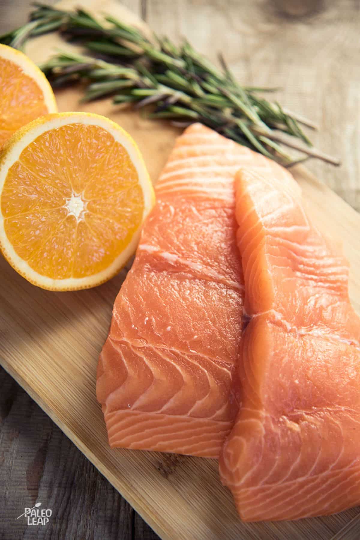 Orange-Rosemary Seared Salmon Recipe Preparation