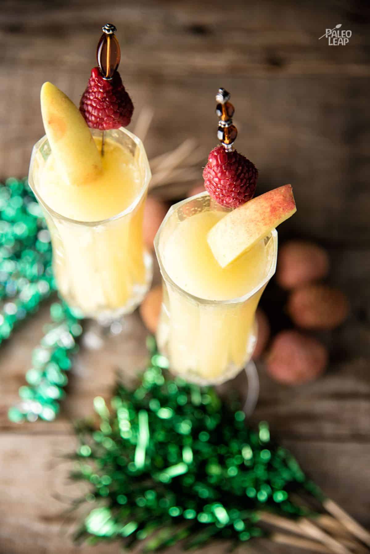 Lychee And Peach Bellini