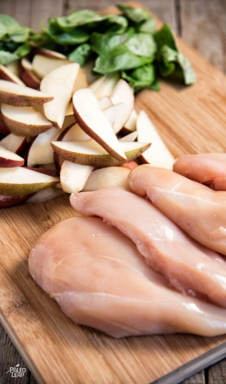 Chicken With Balsamic Pears Recipe Paleo Leap