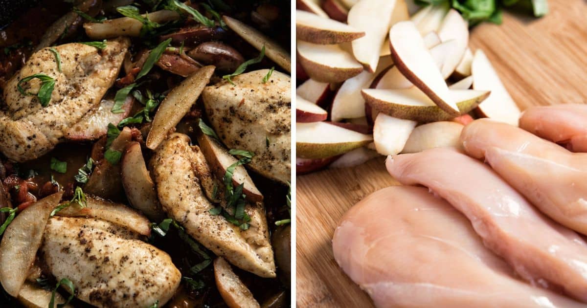 Chicken With Balsamic Pears Recipe Paleo Leap