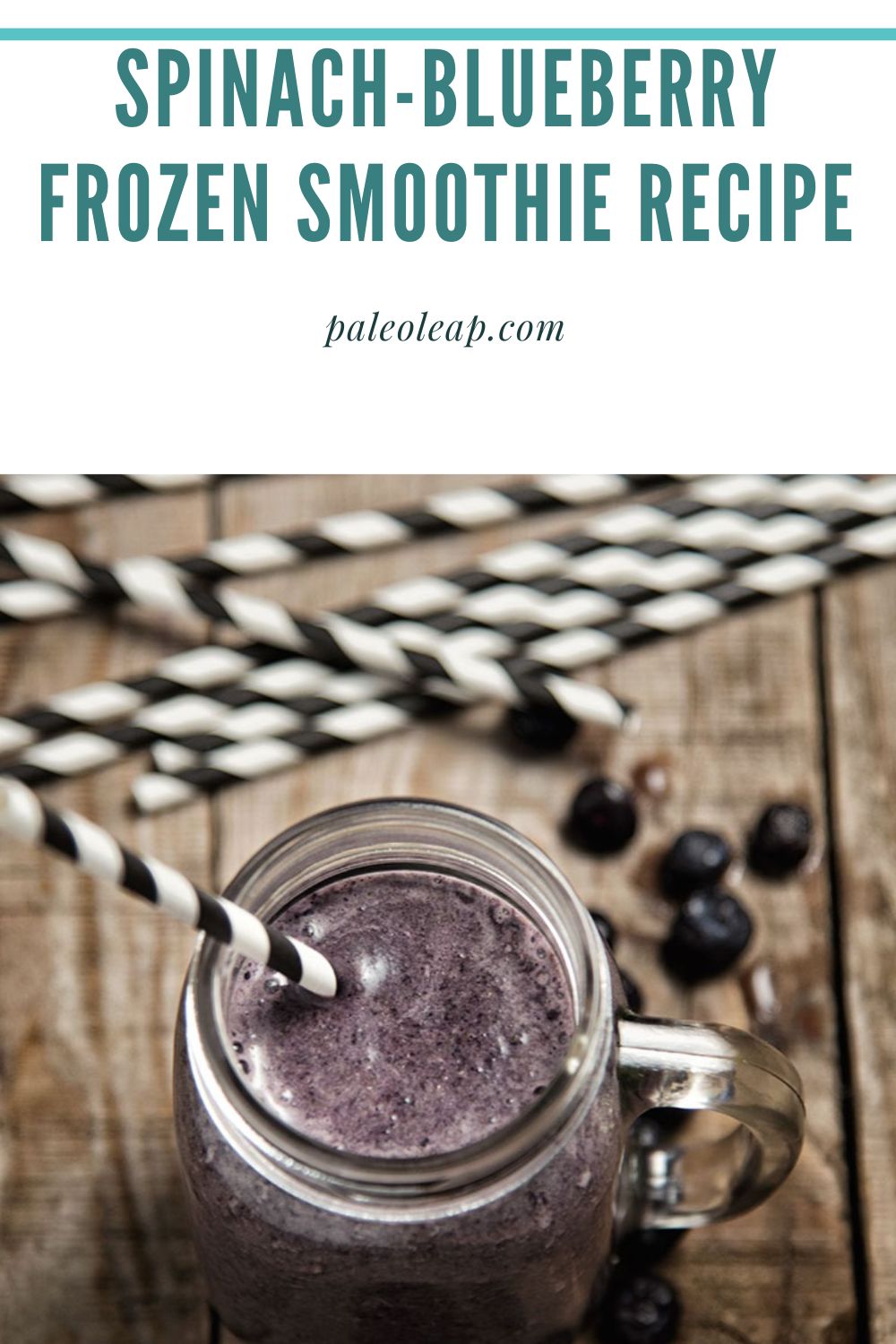 SpinachBlueberry Frozen Smoothie Recipe Paleo Leap