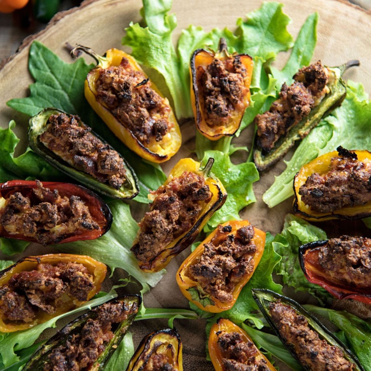 Sausage-Stuffed Jalapeno Bites Featured