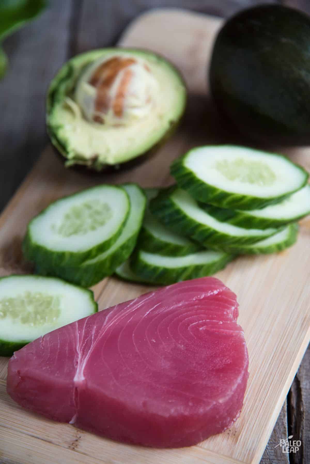 Spicy Tuna And Cucumber Bites Recipe Preparation
