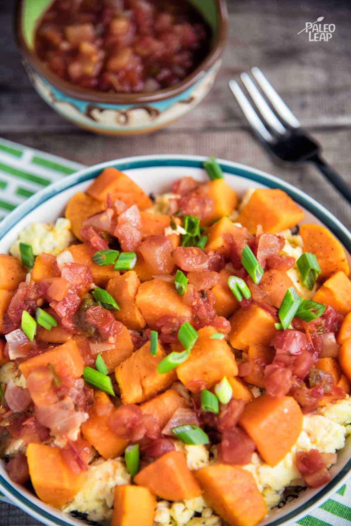 Egg and Sweet Potato Breakfast Scramble