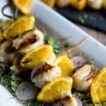 Grilled Scallop And Orange Skewers Recipe