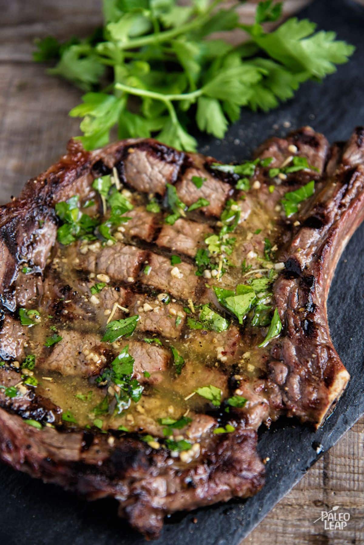 Grilled Steaks With Herb Butter