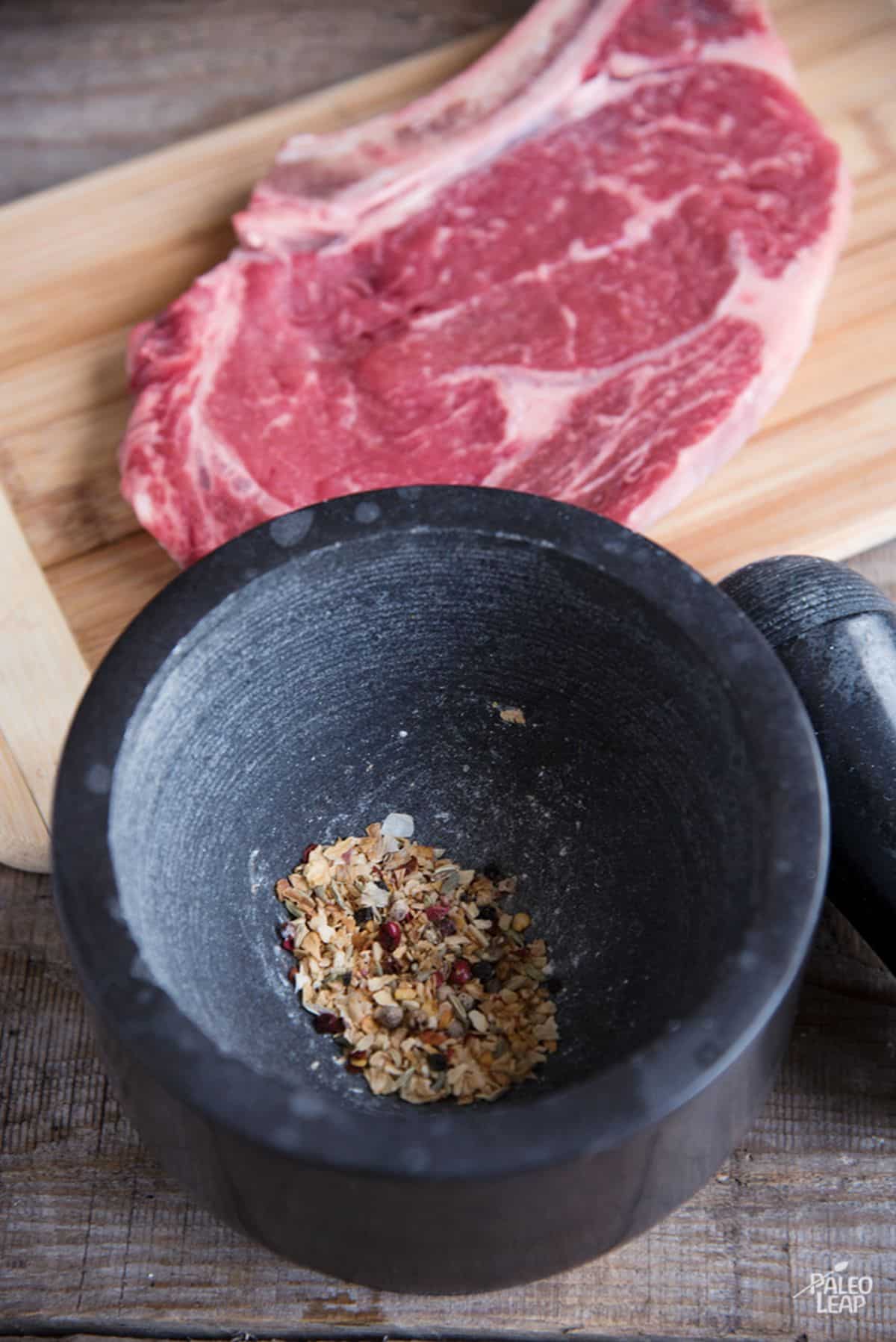 Grilled Steaks With Herb Butter Recipe Preparation