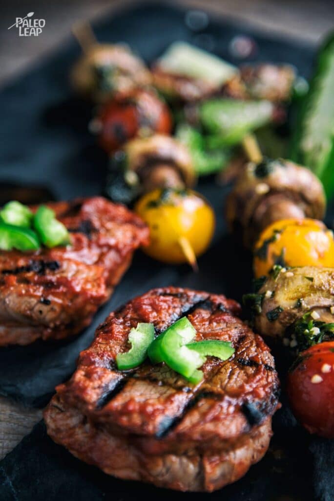 Beef Sirloin Grilled In Spicy Tomato Sauce Recipe Paleo Leap