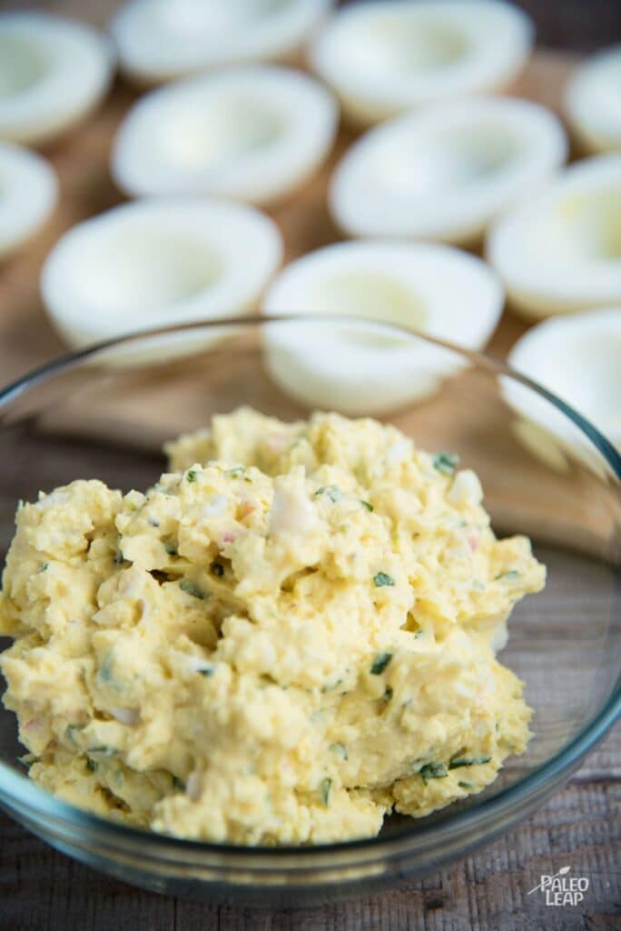 CrabStuffed Deviled Eggs With Tarragon Recipe Paleo Leap